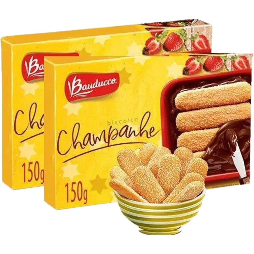 Bauducco Biscoito Champanhe com Açúcar Cristal (2x150g)